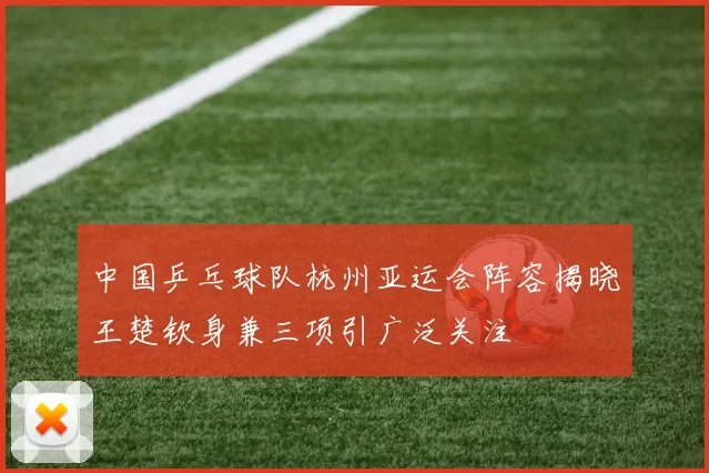 中国乒乓球队杭州亚运会阵容揭晓王楚钦身兼三项引广泛关注